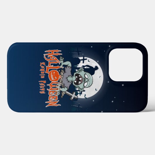 Coques Case-Mate iPhone Parti Zombie d'Halloween | (Verso (horizontal))