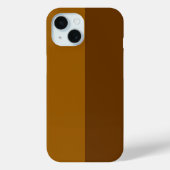 Coques Case-Mate iPhone Partie Brown foncé clair demi-côtés (Verso)