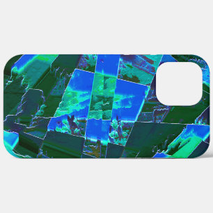 Case-Mate iPhone Case Parties Abstraites de pâturage vert et ciel bleu e