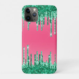 Case-Mate iPhone Case Parties scintillant à goutte verte Couleur Chic Pi