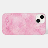 Coques Case-Mate iPhone Parties scintillant Abstraite rose moderne personn (Verso (horizontal))