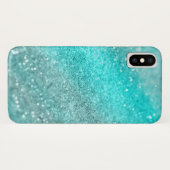 Coques Case-Mate iPhone Parties scintillant Aqua Turquoise Océan #1 (Dos (Horizontal))