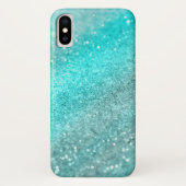 Coques Case-Mate iPhone Parties scintillant Aqua Turquoise Océan #1 (Dos)