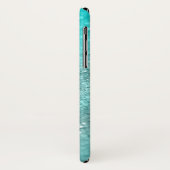 Coques Case-Mate iPhone Parties scintillant Aqua Turquoise Océan #1 (Dos/Gauche)