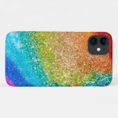 Coques Case-Mate iPhone Parties scintillant arc-en-ciel (Dos (Horizontal))