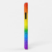 Coques Case-Mate iPhone Parties scintillant arc-en-ciel chic rayures Nom d (Dos/Droite)