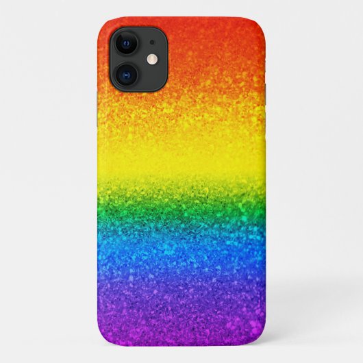 Coques Case-Mate iPhone Parties scintillant arc-en-ciel chic rayures Nom d (Dos)
