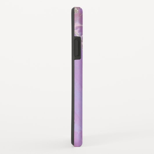 Coques Case-Mate iPhone Parties scintillant arc-en-ciel goutte rose monogr (Dos/Droite)