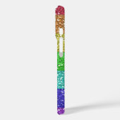 Coques Case-Mate iPhone Parties scintillant arc-en-ciel personnalisée (Verso / Gauche)
