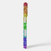 Coques Case-Mate iPhone Parties scintillant arc-en-ciel personnalisée (Verso / Droite)