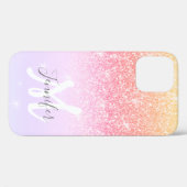 Coques Case-Mate iPhone Parties scintillant arc-en-ciel personnalisée pour (Verso (horizontal))