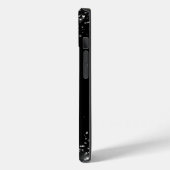 Coques Case-Mate iPhone Parties scintillant Argent Et Noir Élégant Monogra (Verso / Gauche)