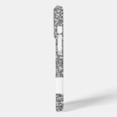 Coques Case-Mate iPhone Parties scintillant Argent Faux Motif ressemblant (Verso / Gauche)