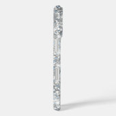 Coques Case-Mate iPhone Parties scintillant Argent Lumière Bleu Métallo Fi (Verso / Droite)