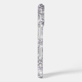 Coques Case-Mate iPhone Parties scintillant Argent Lumière Violet Signatur (Verso / Droite)