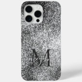 Coques Case-Mate iPhone Parties scintillant Argent - Personnalisé Monogram (Verso)