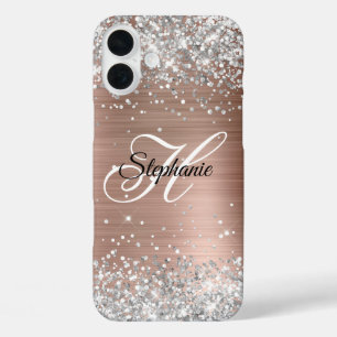 Coques iPhone 16 Plus Parties scintillant argent Rose or huile Fancy Mon