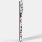 Coques Case-Mate iPhone Parties scintillant Argent Rouge Pile moderne Fill (Verso / Droite)