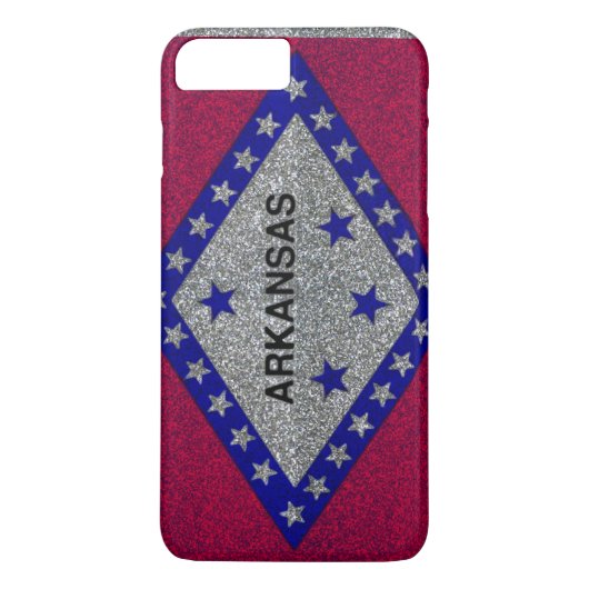 Coques Case-Mate iPhone Parties scintillant Arkansas drapeau iPhone 7 coqu (Dos)