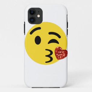 Coque Case-Mate Pour iPhone parties scintillant baiser émoji