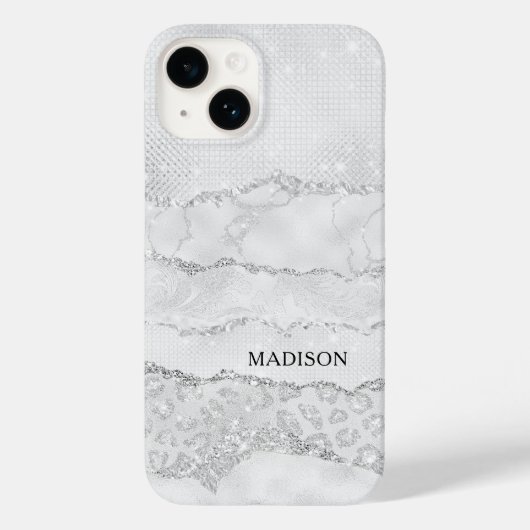 Coques Case-Mate iPhone Parties scintillant blanche (Verso)