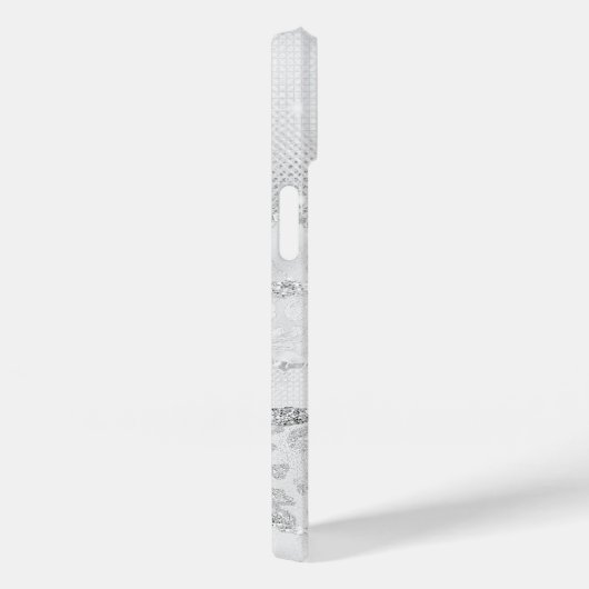 Coques Case-Mate iPhone Parties scintillant blanche (Verso / Droite)