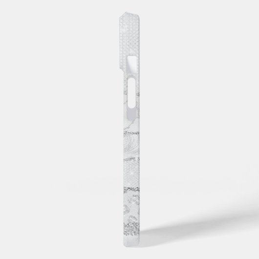 Coques Case-Mate iPhone Parties scintillant blanche (Verso / Gauche)