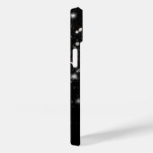 Coques Case-Mate iPhone Parties scintillant blanche brillante noire scinti (Verso / Droite)