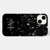 Coques Case-Mate iPhone Parties scintillant blanche brillante noire scinti (Verso (horizontal))