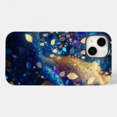 Coques Case-Mate iPhone Parties scintillant bleu Almond Marine iPhone Mate (Verso (horizontal))
