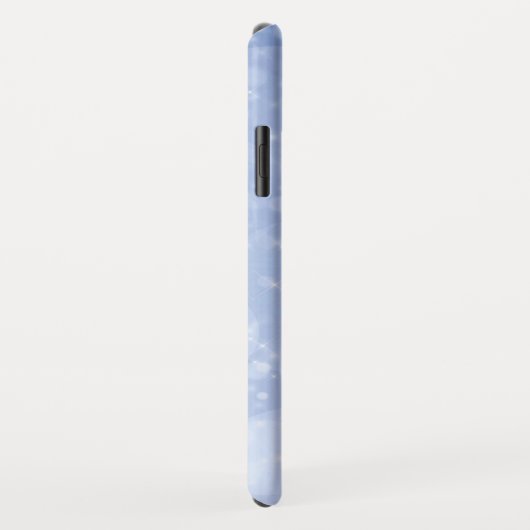 Coques Case-Mate iPhone Parties scintillant Bleu Bokeh Sparkly Monogram (Dos/Droite)