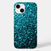 Coques Case-Mate iPhone Parties scintillant bleu d'Aqua (Verso)