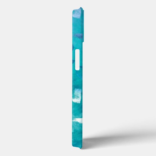 Coques Case-Mate iPhone Parties scintillant bleu Faux Texture (Verso / Droite)