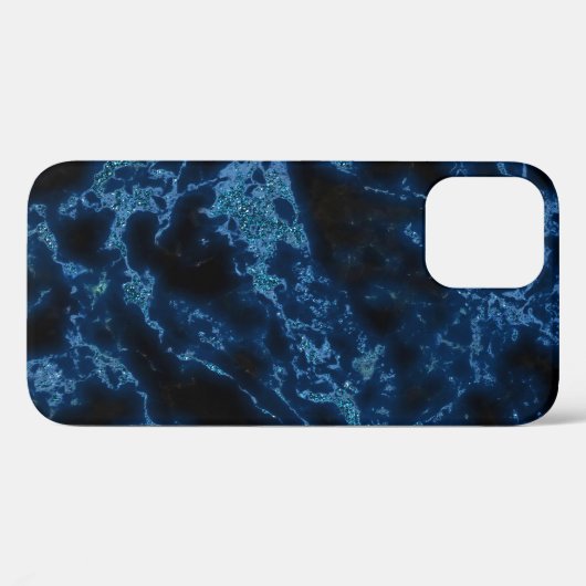 Coques Case-Mate iPhone Parties scintillant bleue (Verso (horizontal))