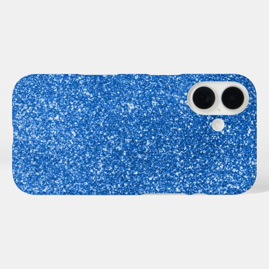 Coques Case-Mate iPhone Parties scintillant bleue (Verso (horizontal))