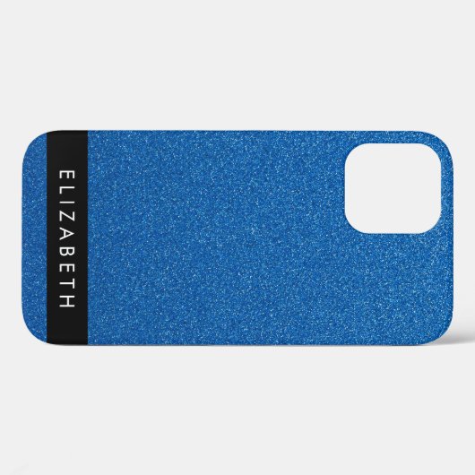 Coques Case-Mate iPhone Parties scintillant bleue, Arrière - plan Parties  (Verso (horizontal))