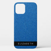 Coques Case-Mate iPhone Parties scintillant bleue, Arrière - plan Parties  (Verso)