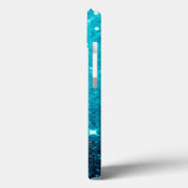 Coques Case-Mate iPhone Parties scintillant Bleue Fille sur Pinceau Or Éto (Verso / Gauche)