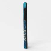 Coques Case-Mate iPhone parties scintillant bleue marbre Coque-Mate Tough (Dos/Gauche)