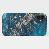 Coques Case-Mate iPhone parties scintillant bleue marbre Coque-Mate Tough (Dos (Horizontal))