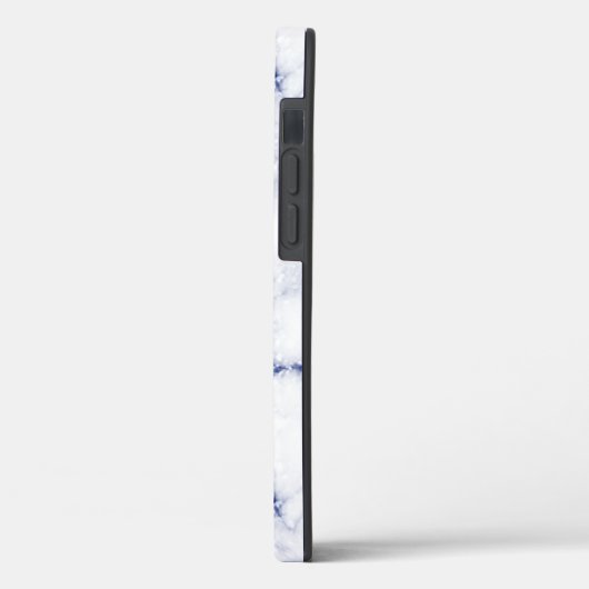 Coques Case-Mate iPhone Parties scintillant bleue marbre personnalisé (Verso / Gauche)