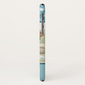 Coques Case-Mate iPhone Parties scintillant Bleue Moderne Personnalisé Amo (Dos/Gauche)