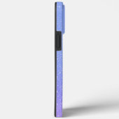 Coques Case-Mate iPhone Parties scintillant bleue violet chic monogrammed  (Verso / Droite)