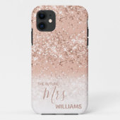 Coques Case-Mate iPhone Parties scintillant Blush Rose Gold Future Mme Bri (Dos)