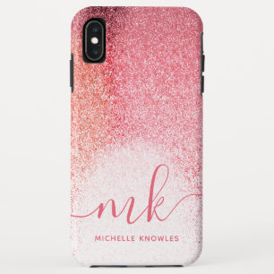 Case-Mate iPhone Case Parties scintillant Blush Rose Rose Or Script Mono