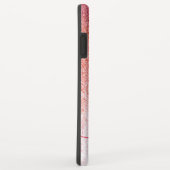 Coques Case-Mate iPhone Parties scintillant Blush Rose Rose Or Script Mono (Dos/Droite)