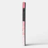 Coques Case-Mate iPhone Parties scintillant Blush Rose Rose Or Script Mono (Verso / Gauche)