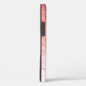 Coques Case-Mate iPhone Parties scintillant Blush Rose Rose Or Script Mono (Verso / Droite)