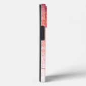 Coques Case-Mate iPhone Parties scintillant Blush Rose Rose Or Script Mono (Verso / Droite)