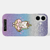 Coques Case-Mate iPhone Parties scintillant Bokeh Ombre, Diamants Violet,  (Verso (horizontal))